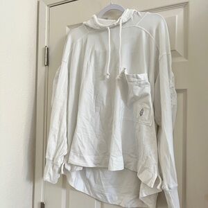 Brand New: Free People Hot Shot White Hoodie